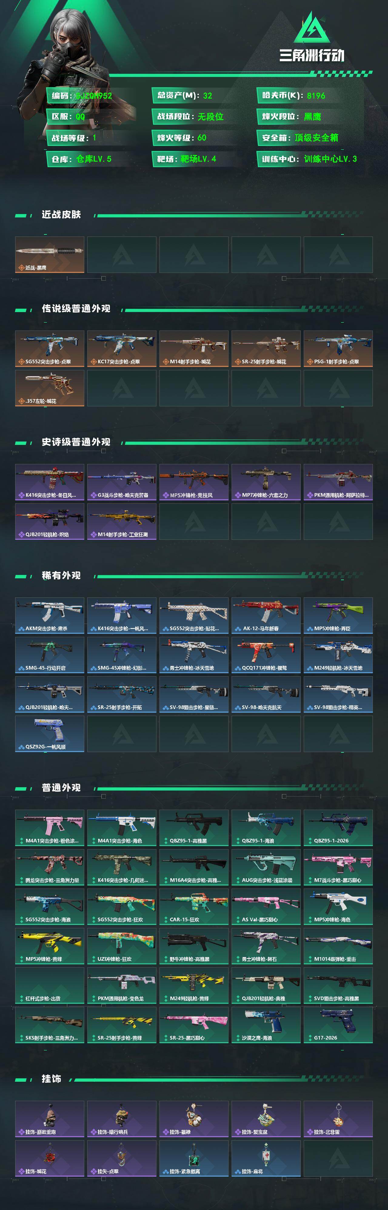 SJZCMW491789三角洲行动账号详情图2