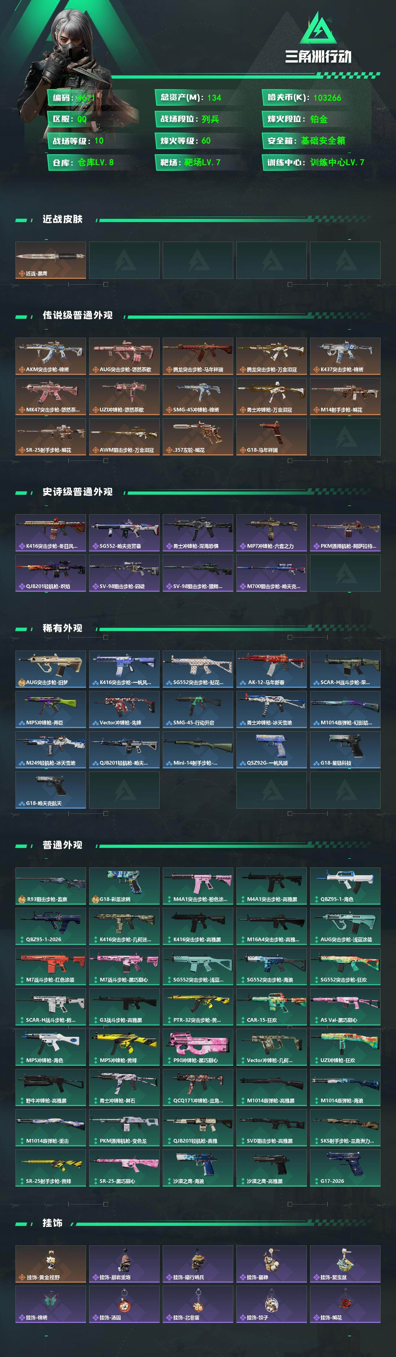 SJZPX491803三角洲行动账号详情图4