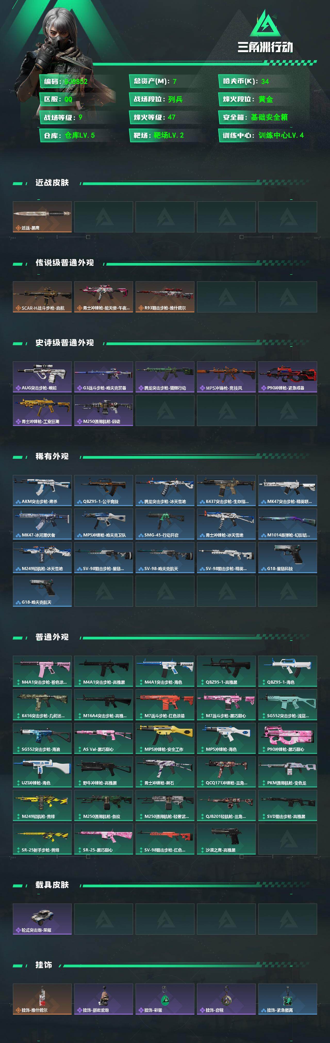 SJZCMW491831三角洲行动账号详情图2