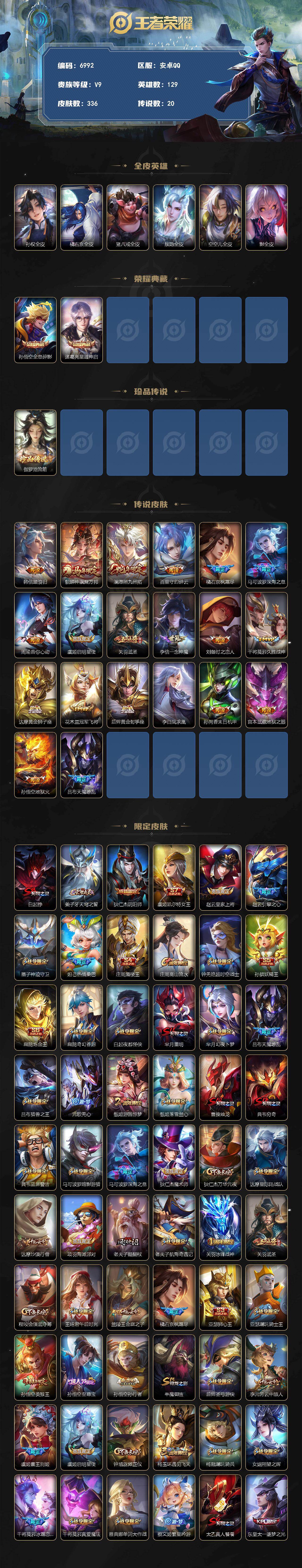 WZLX4288494王者荣耀账号详情图2