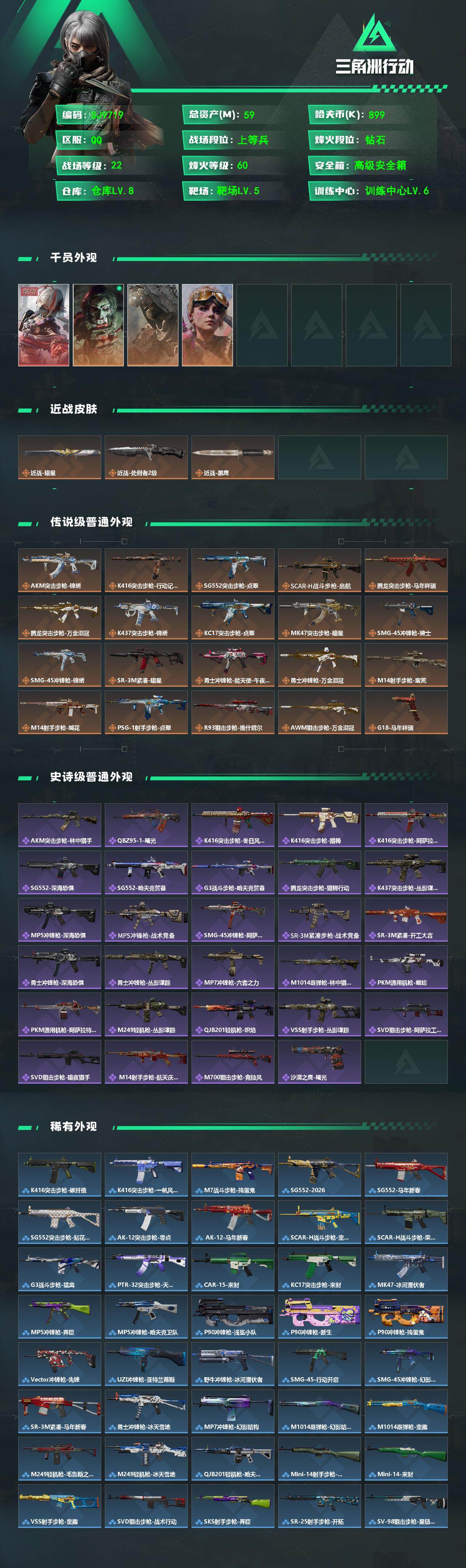 SJZQM492258三角洲行动账号详情图3