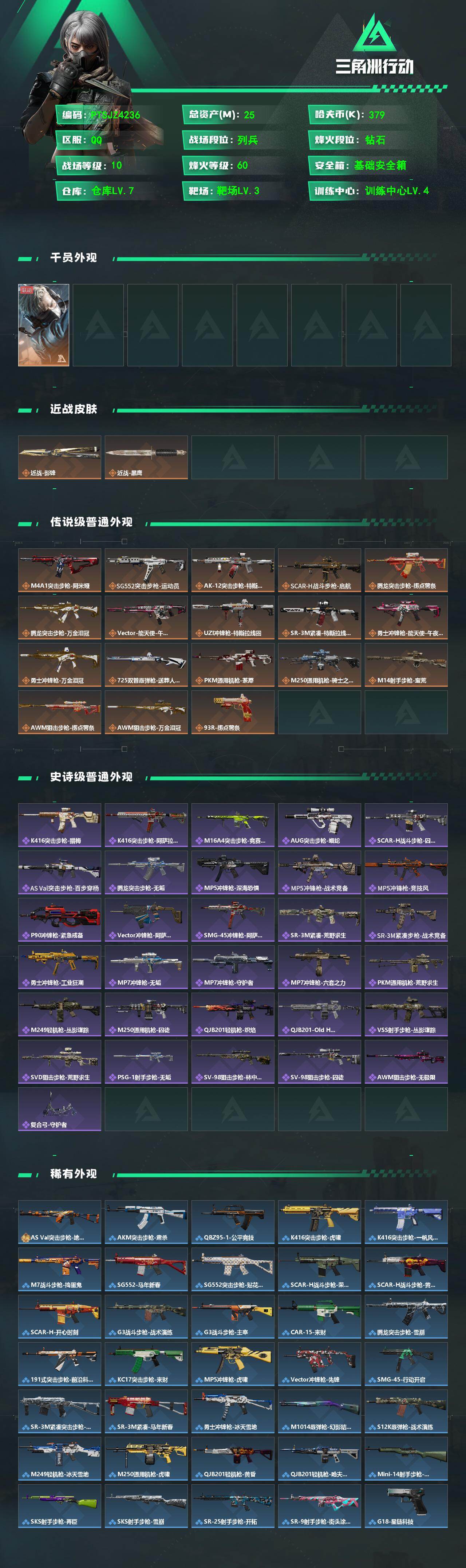 SJZQM491809三角洲行动账号详情图3