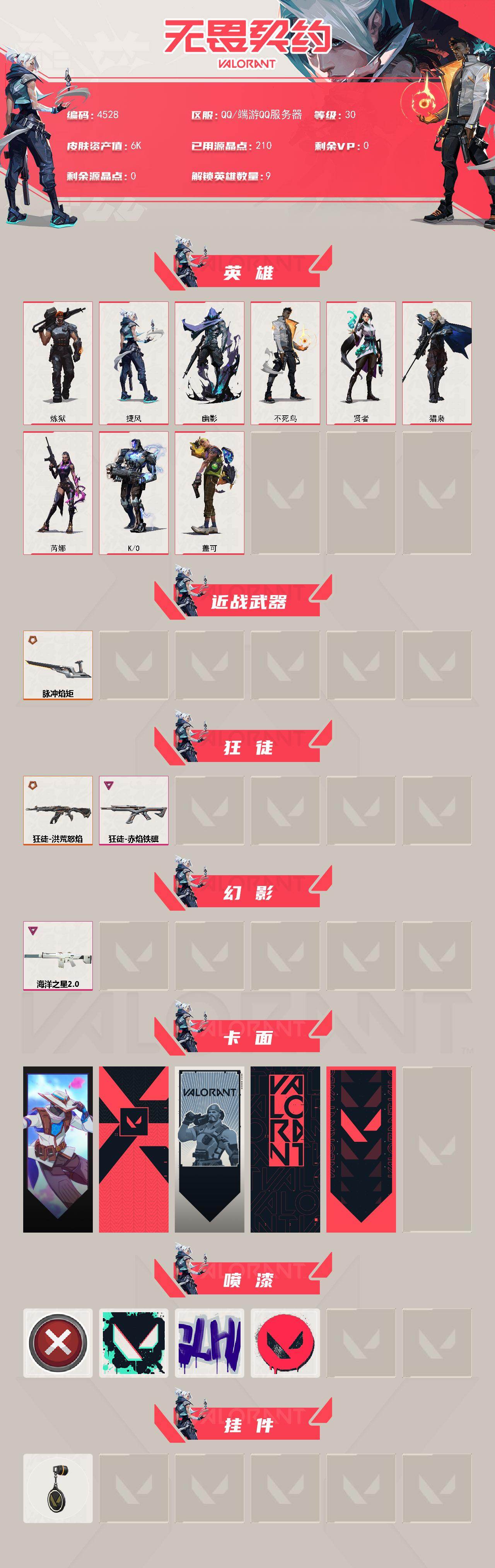 WWQXL428981无畏契约账号详情图2