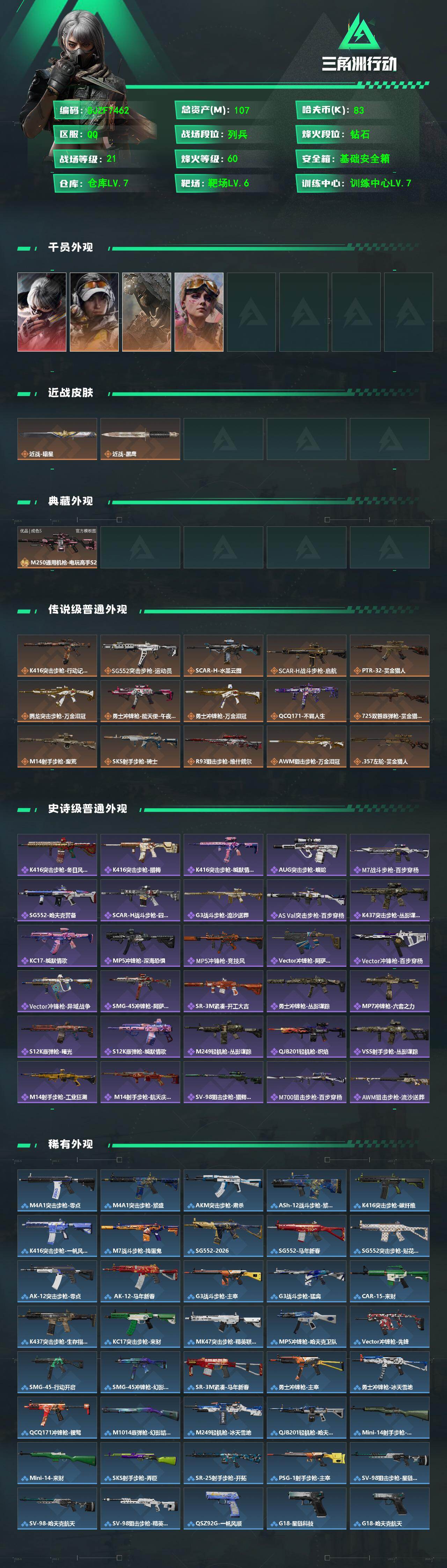 SJZEY492036三角洲行动账号详情图2