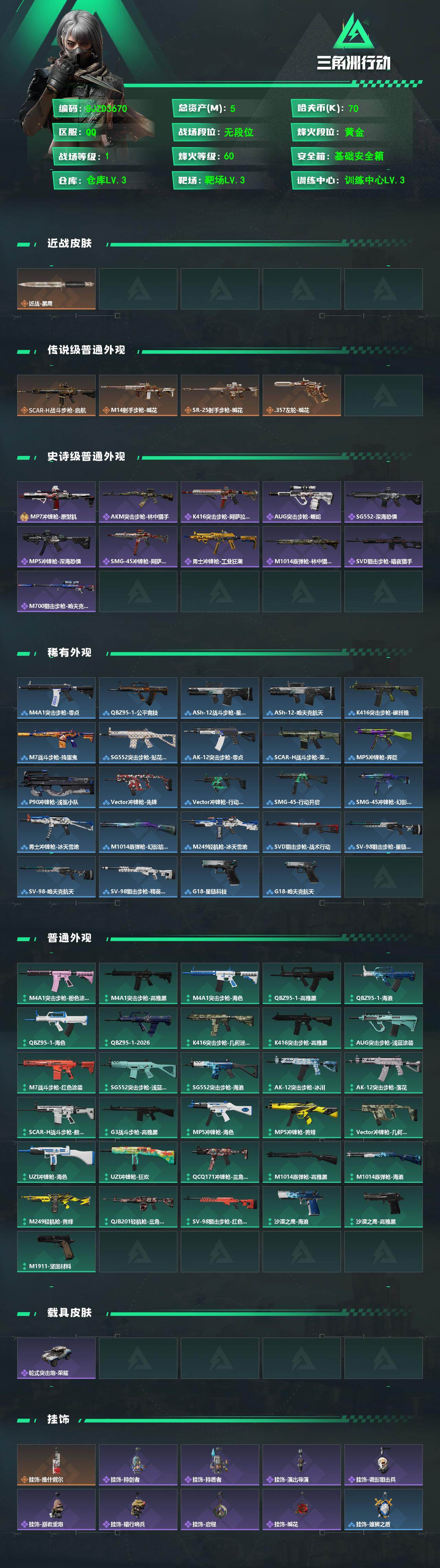 SJZEY491840三角洲行动账号详情图2