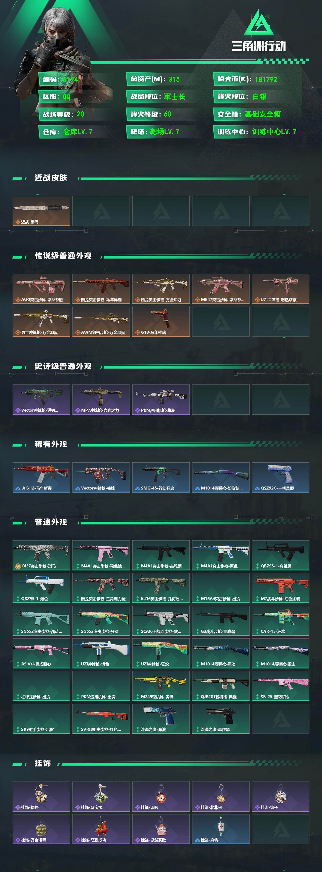 SJZQM497474三角洲行动账号详情图4 SJZQM497474三角洲行动账号详情图4