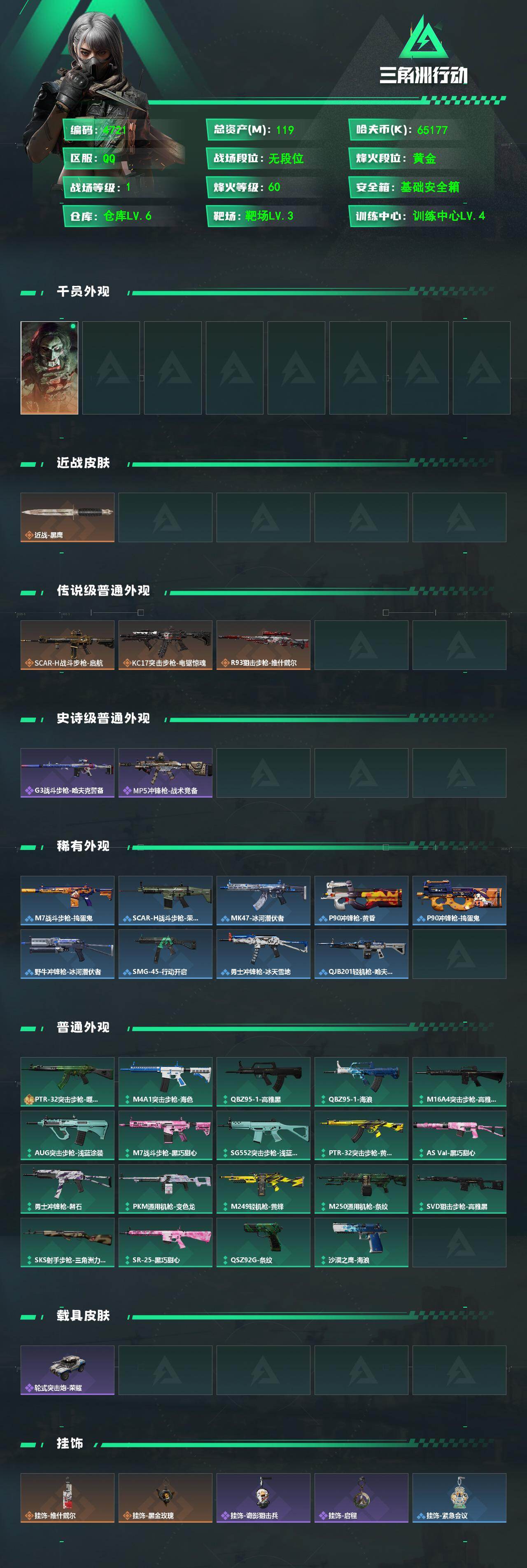 SJZPX492695三角洲行动账号详情图4