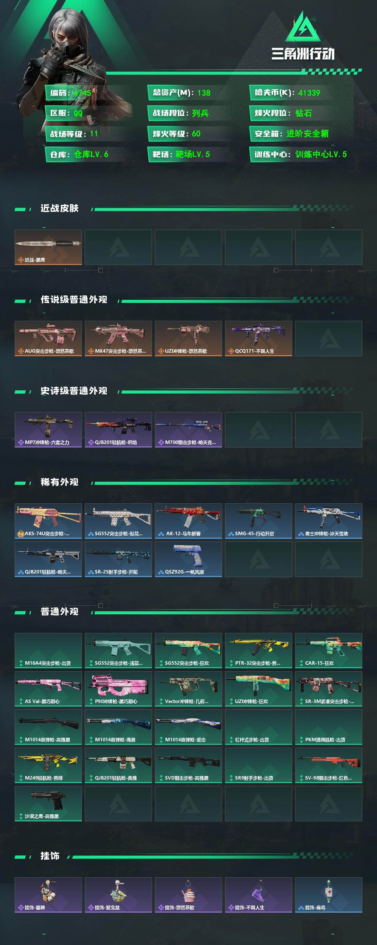 SJZPX492758三角洲行动账号详情图4