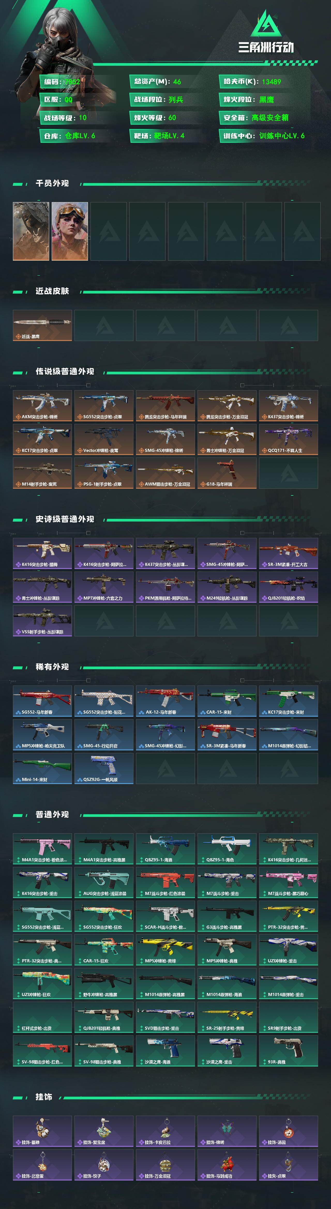 SJZCMW4101487三角洲行动账号详情图2