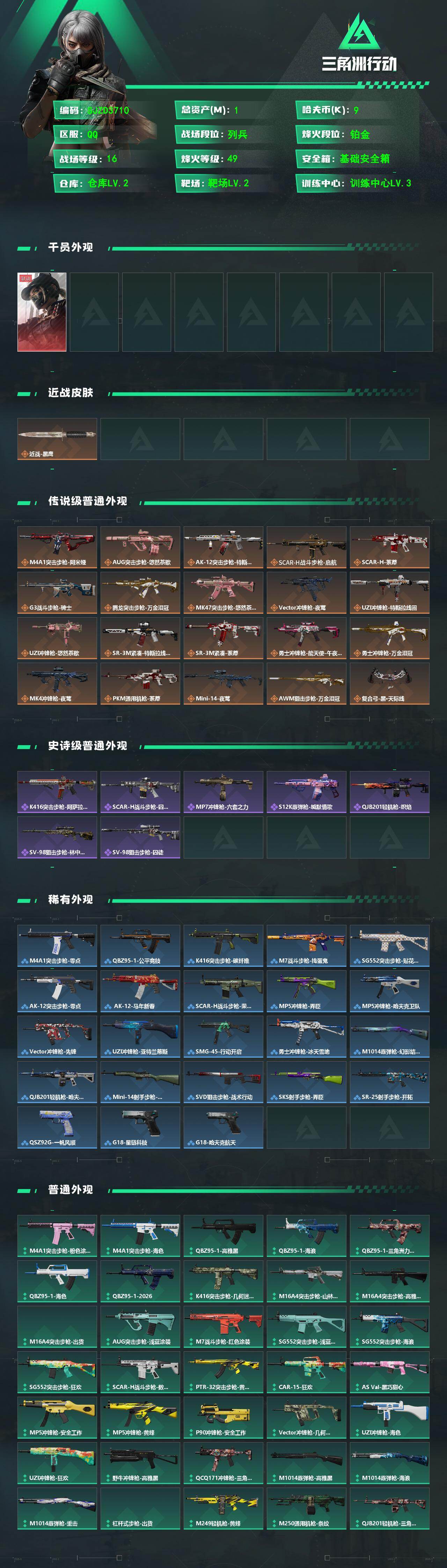 SJZEY493054三角洲行动账号详情图2