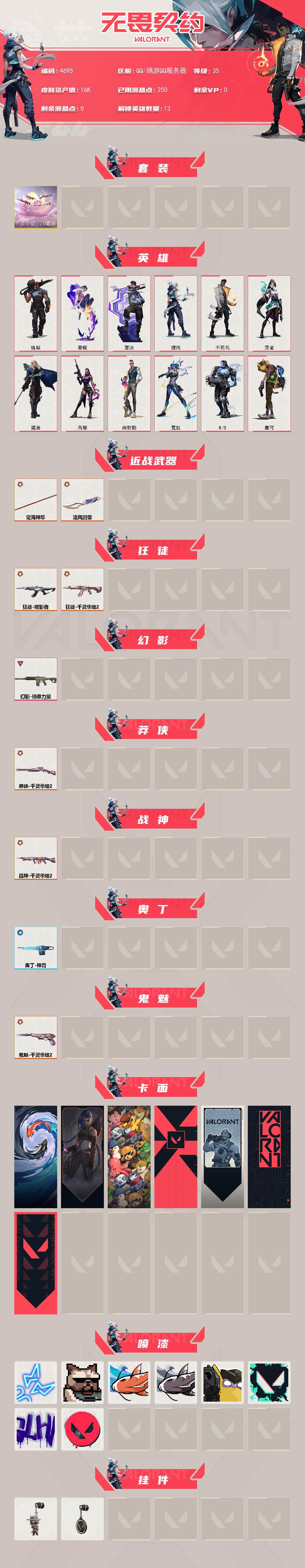 WWQXL429536无畏契约账号详情图2