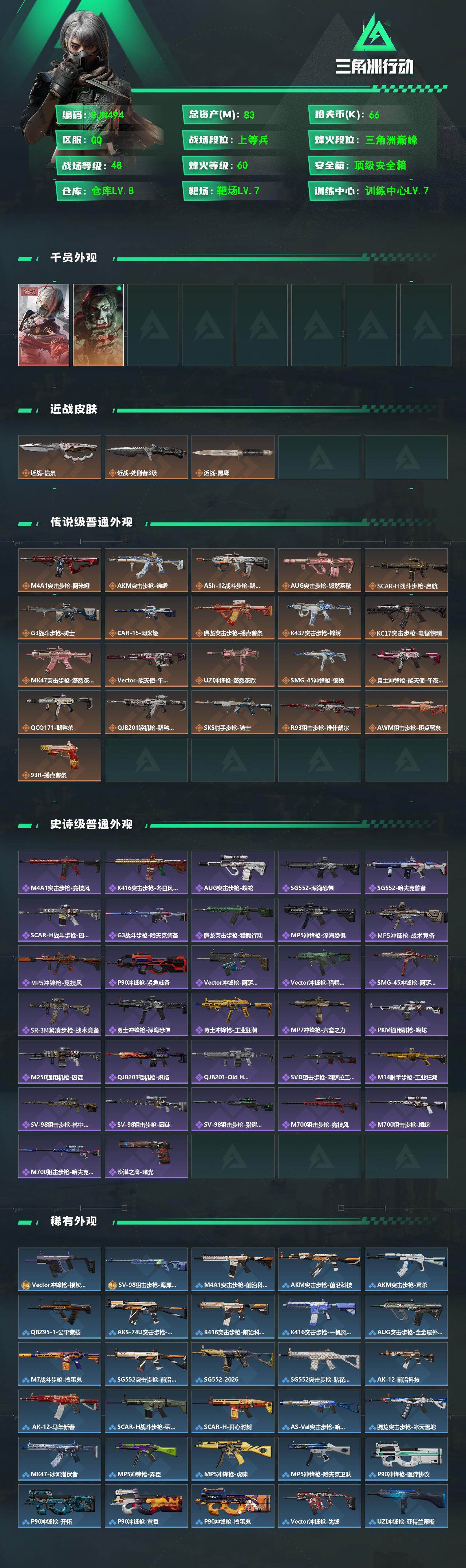 SJZEY493715三角洲行动账号详情图2