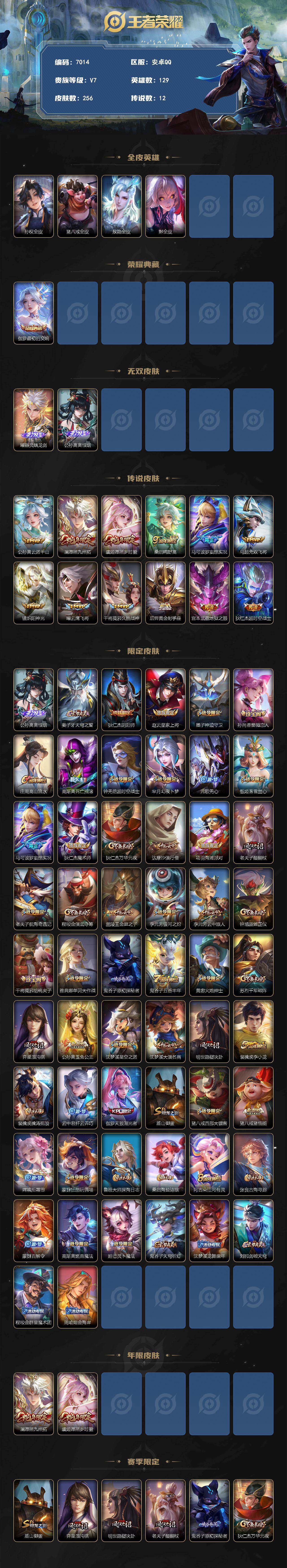 WZLX4293322王者荣耀账号详情图2