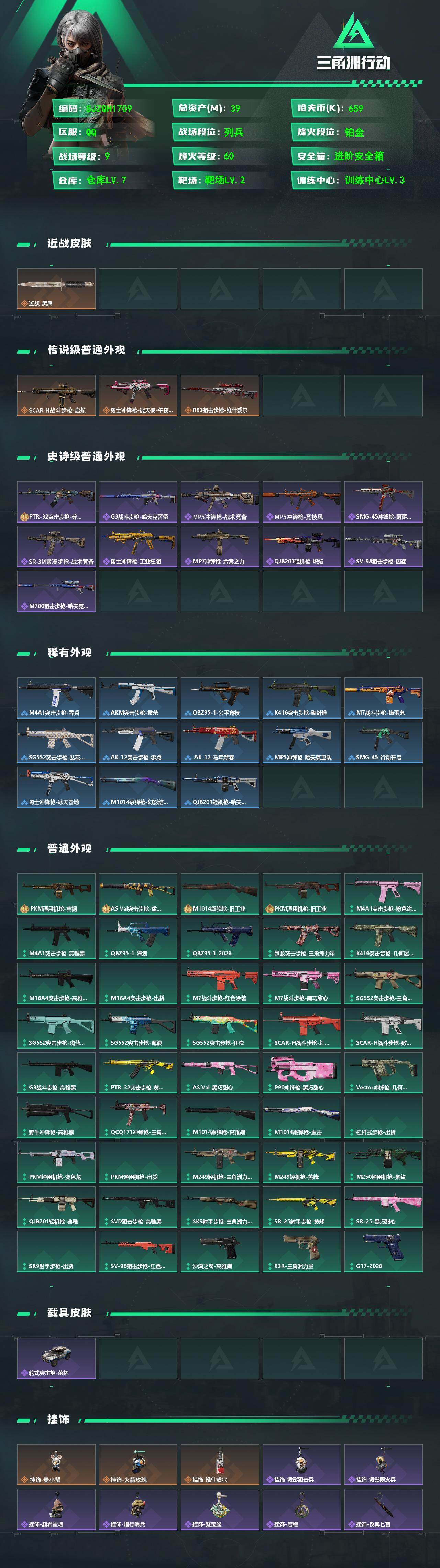 SJZEY493821三角洲行动账号详情图2