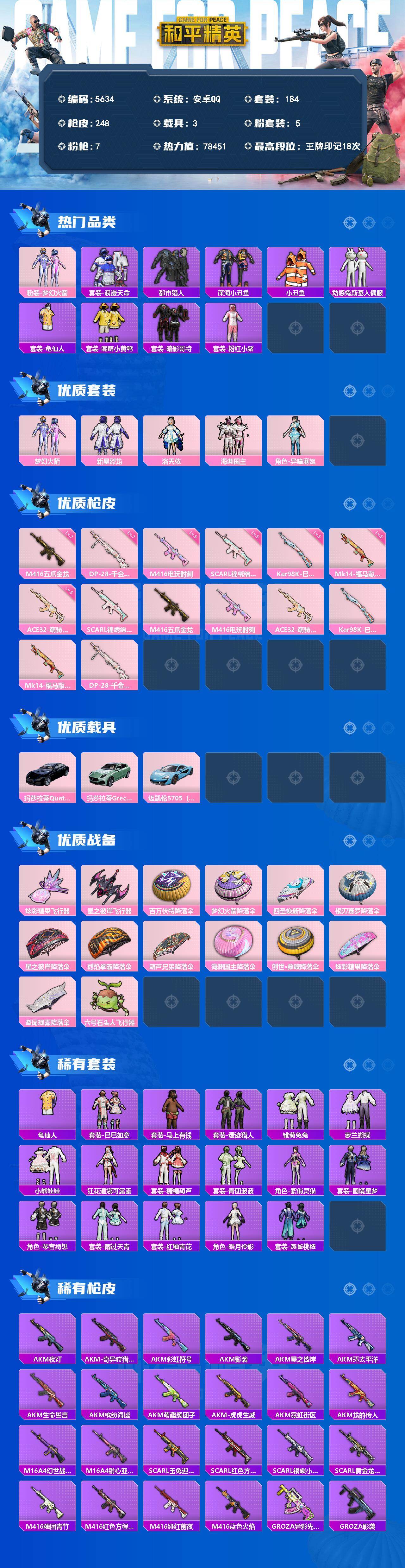 HPLX4164560和平精英账号详情图2