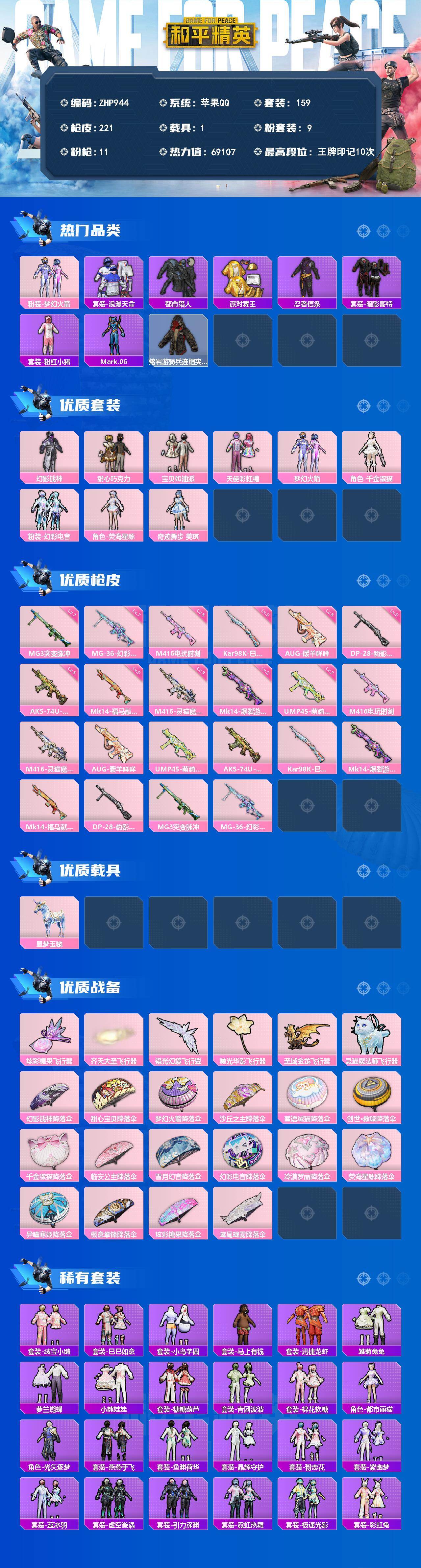 HPLX4164710和平精英账号详情图2