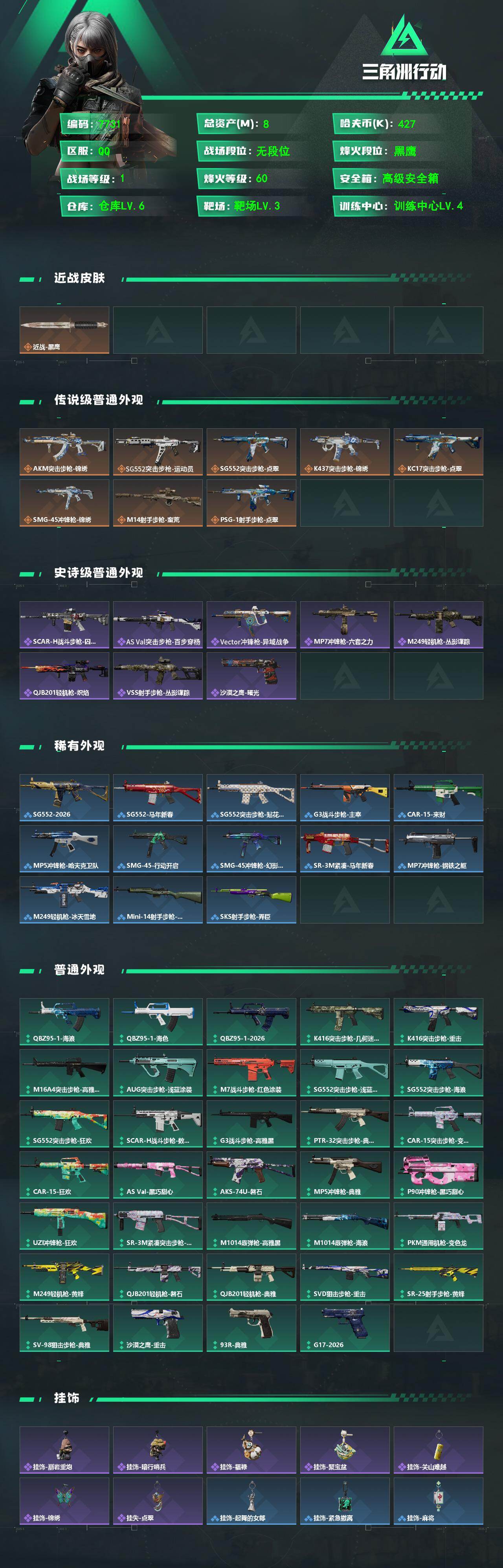 SJZCMW4101415三角洲行动账号详情图2