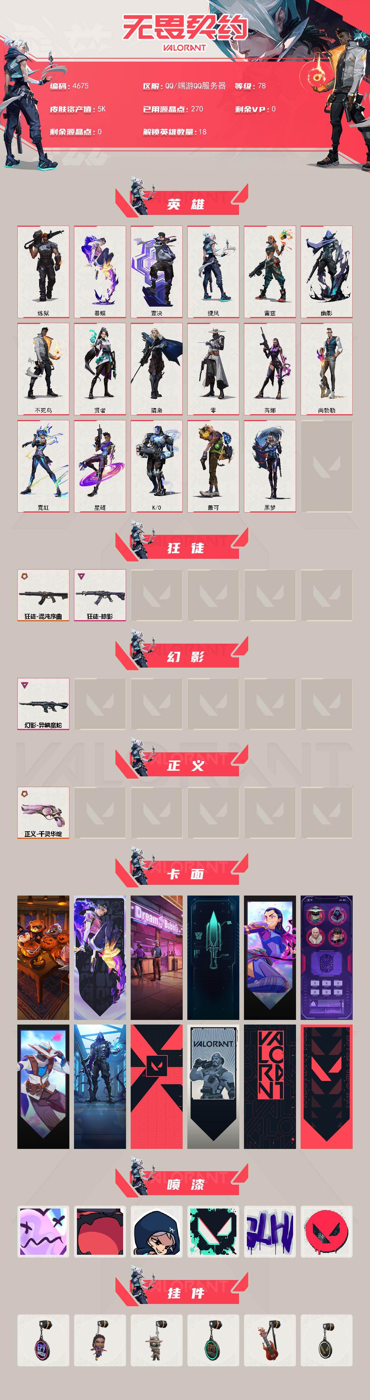 WWQXL429430无畏契约账号详情图2