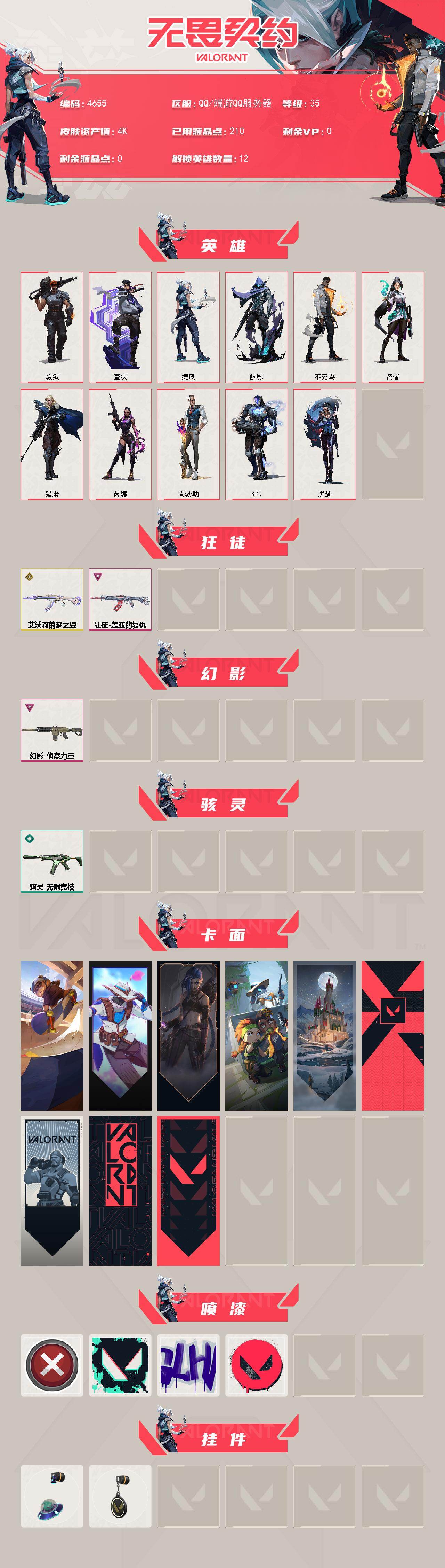 WWQXL429465无畏契约账号详情图2