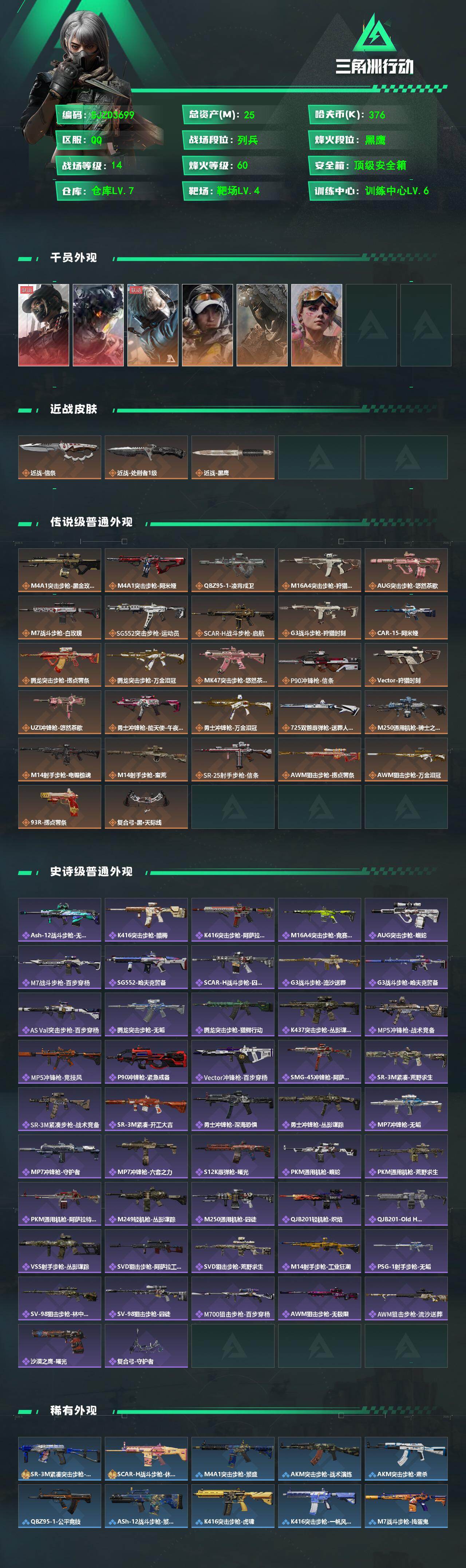 SJZEY494947三角洲行动账号详情图2