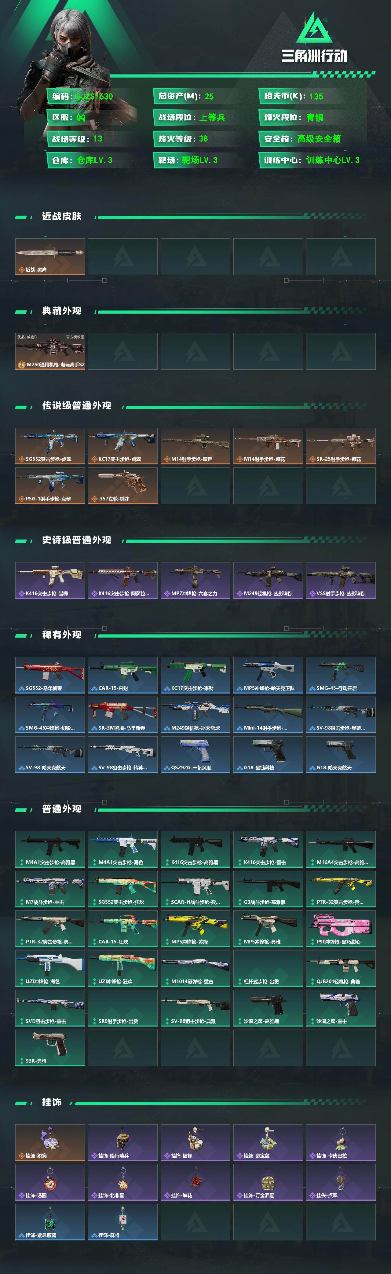 SJZEY493047三角洲行动账号详情图2