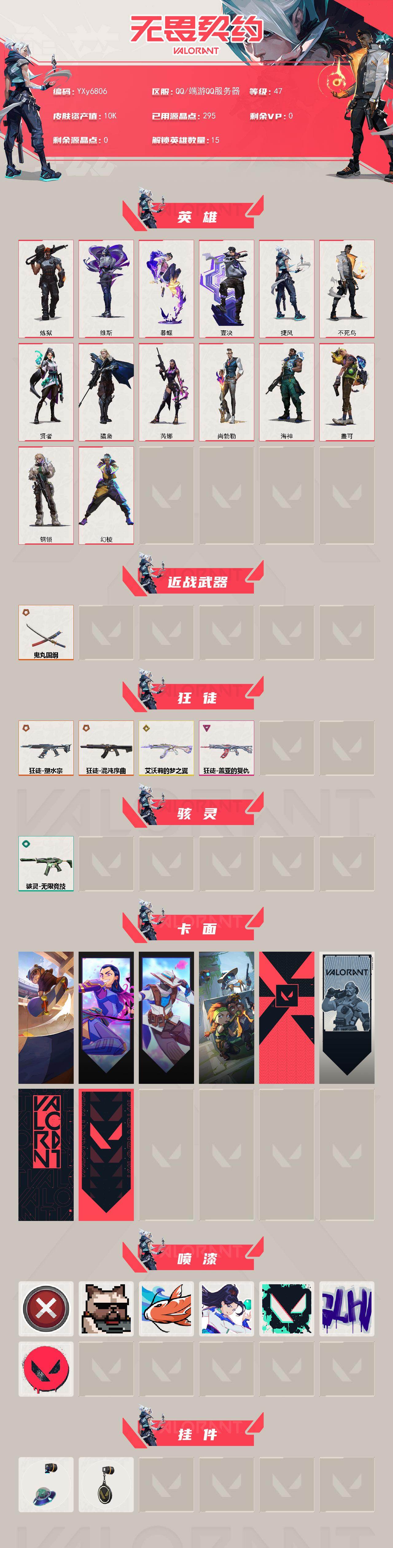 WWQLX431014无畏契约账号详情图2 WWQLX431014无畏契约账号详情图2