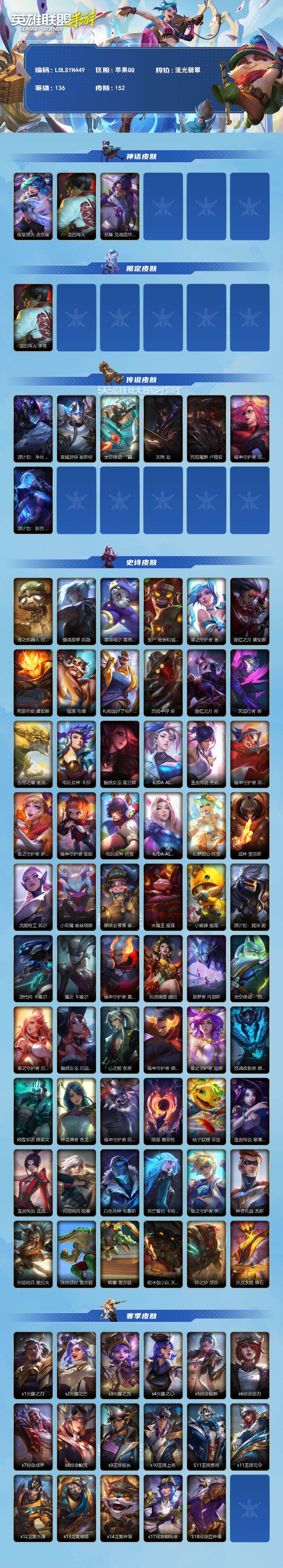 LOMEY42489LOL手游账号详情图2