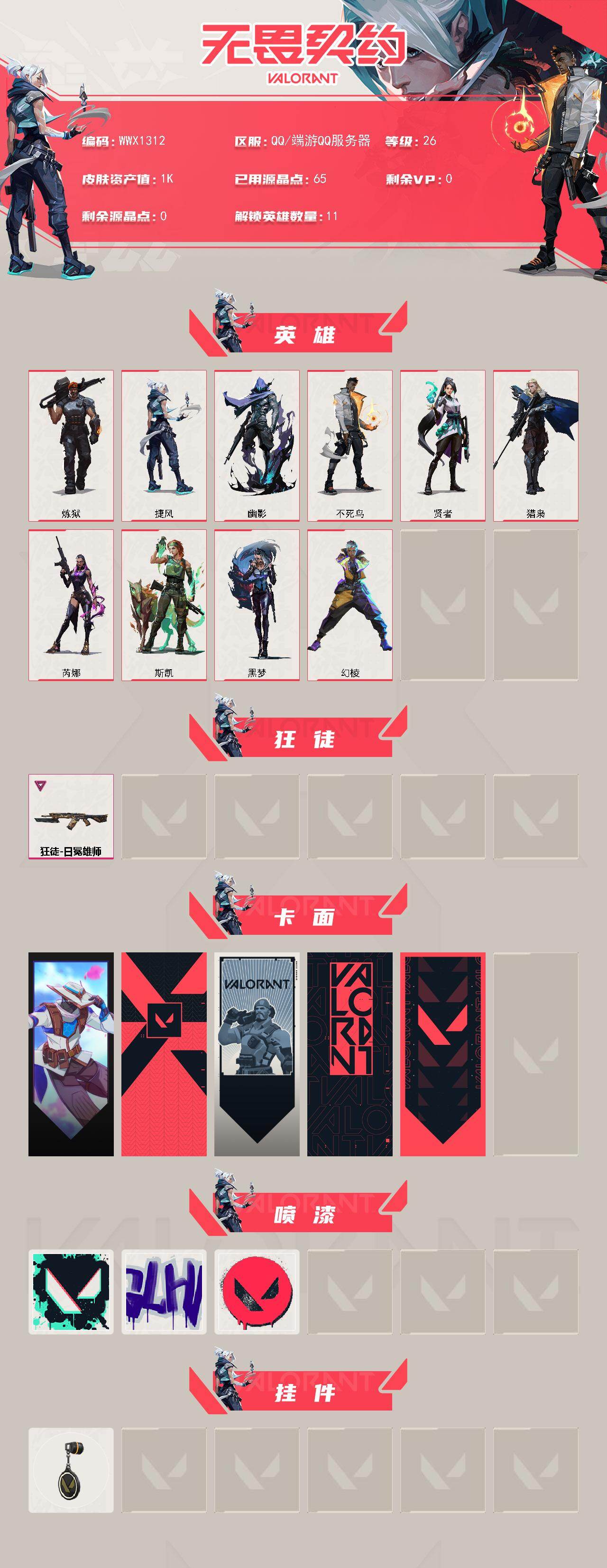 WWQEY429697无畏契约账号详情图2