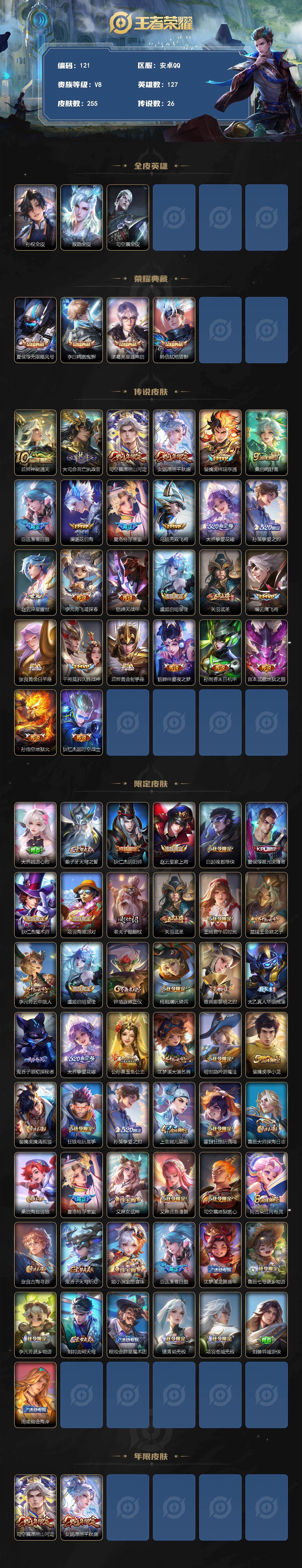 WZQYYX4293112王者荣耀账号详情图2