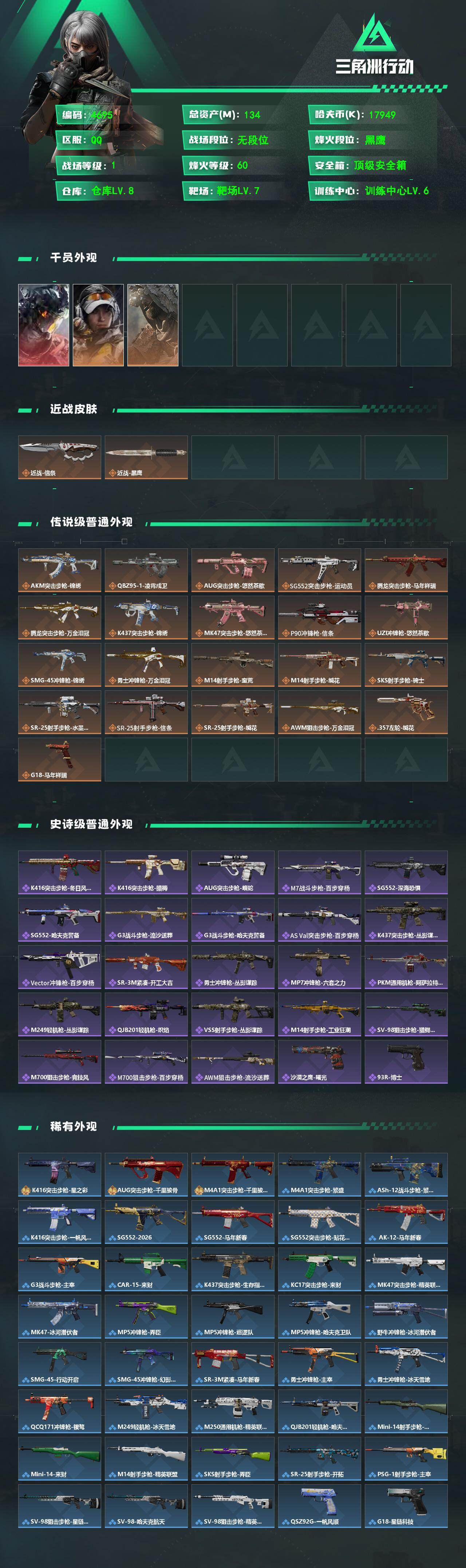 SJZPX492518三角洲行动账号详情图4