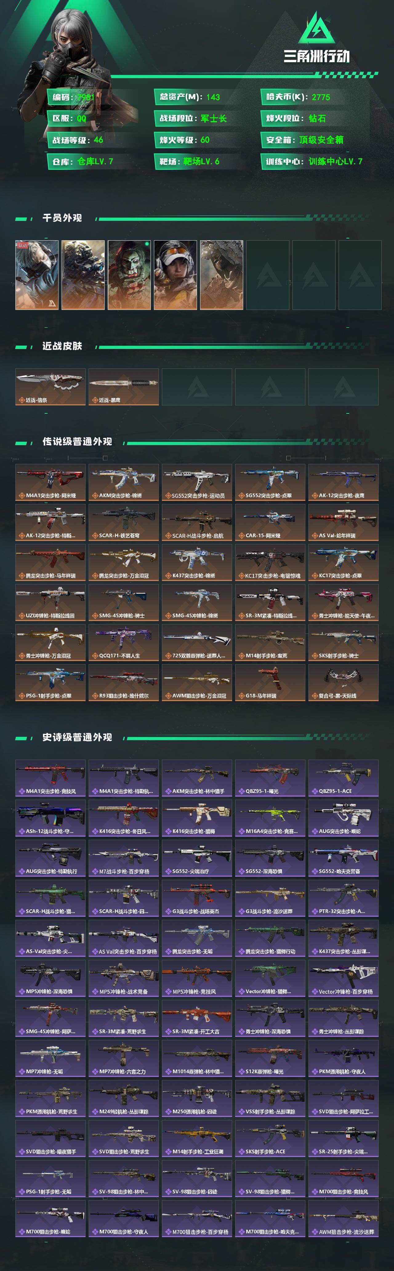 SJZCMW4101374三角洲行动账号详情图2