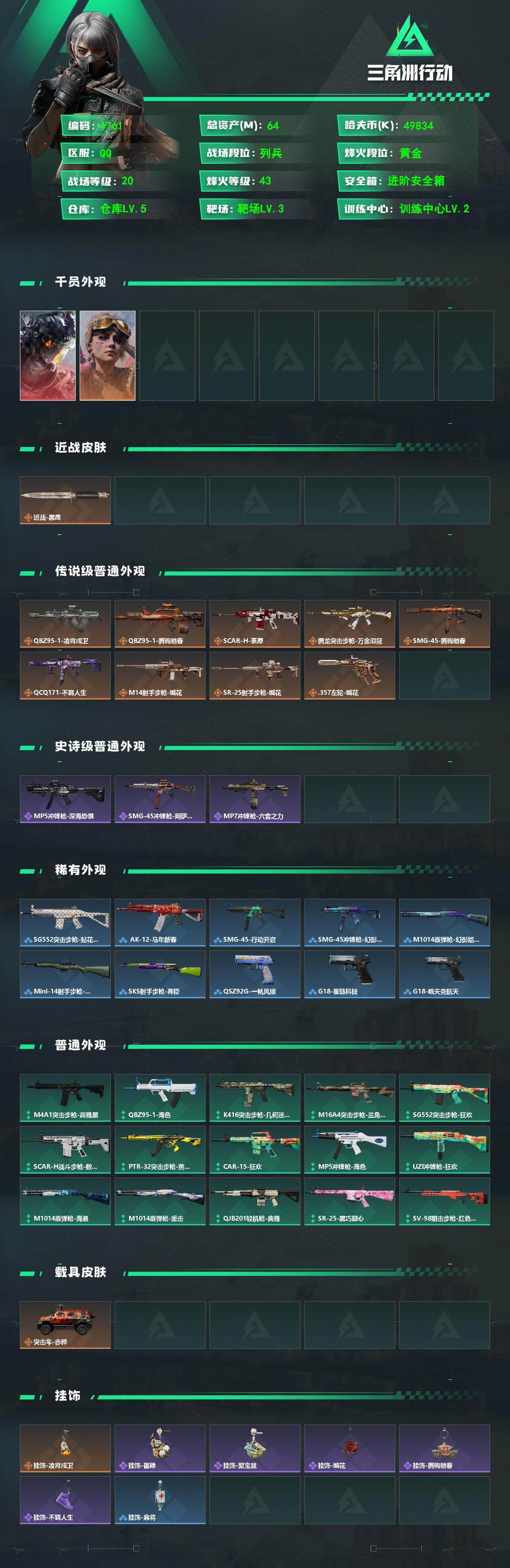 SJZPX492796三角洲行动账号详情图4