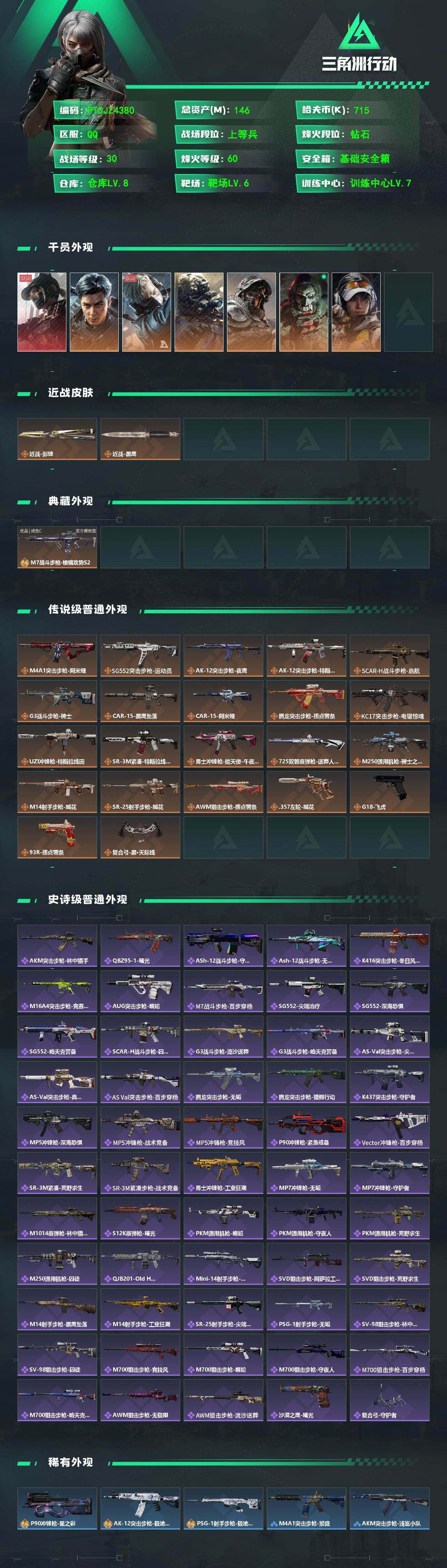 SJZCMW4101488三角洲行动账号详情图2