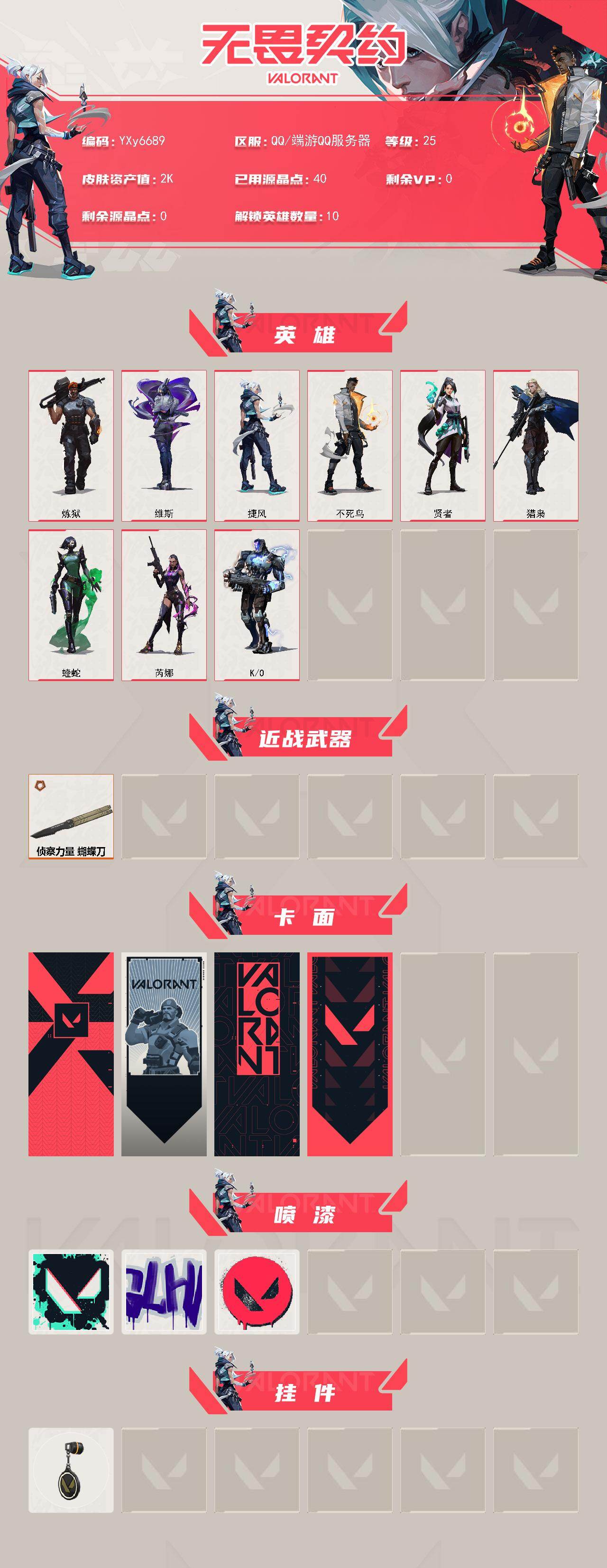 WWQLX429859无畏契约账号详情图2