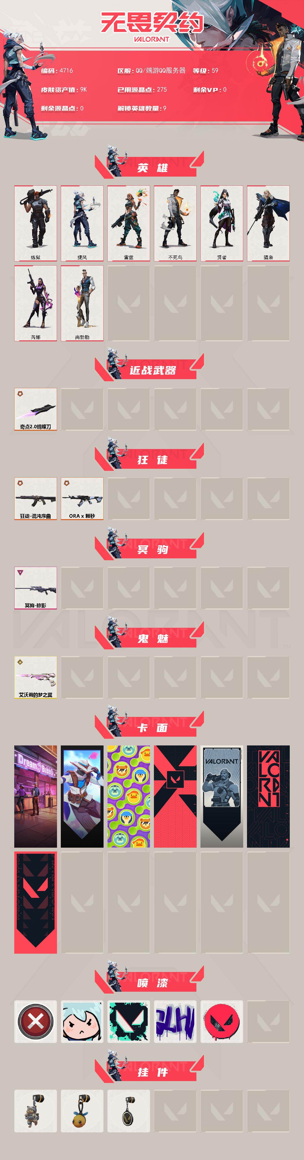 WWQXL429641无畏契约账号详情图2