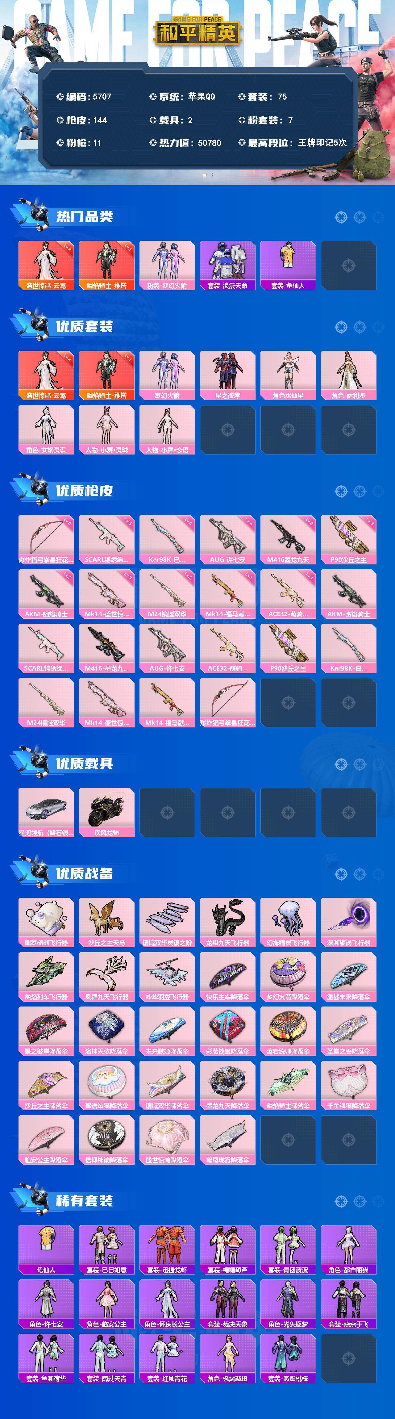 HPLX4166308和平精英账号详情图2