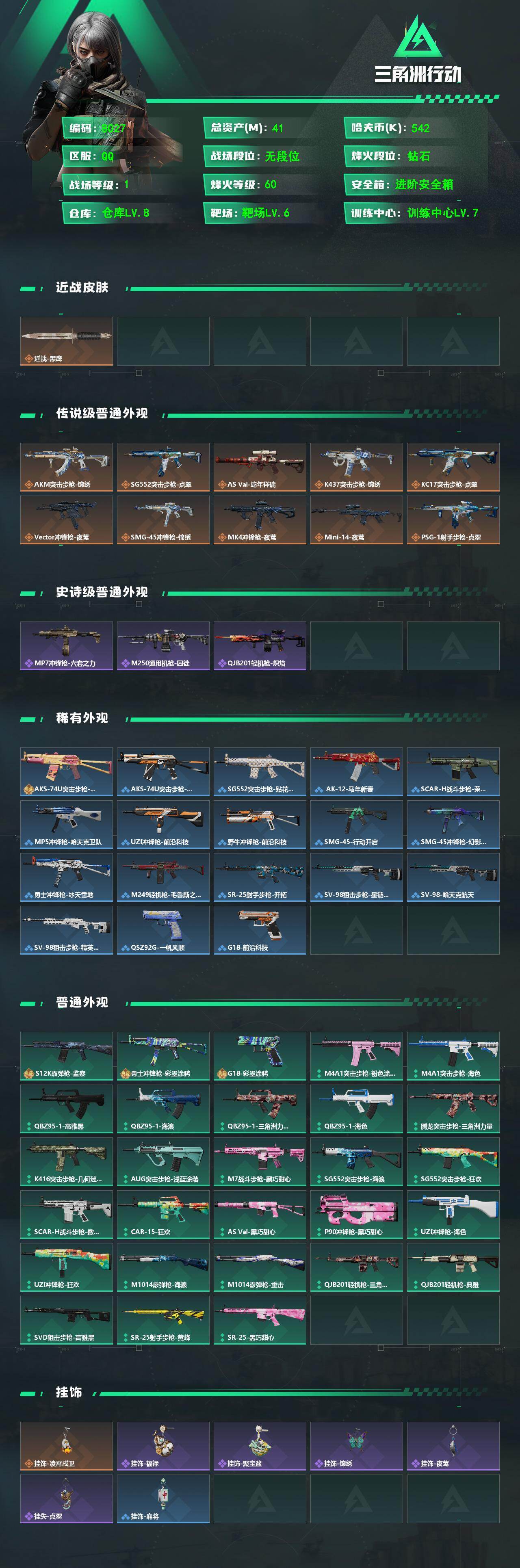 SJZCMW4102083三角洲行动账号详情图2