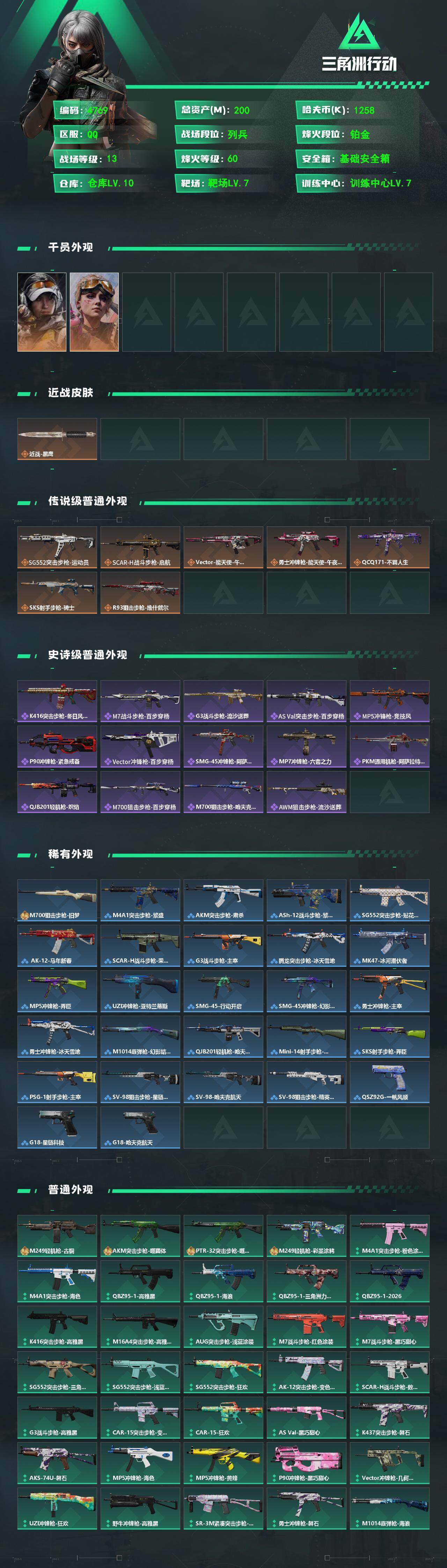 SJZPX493917三角洲行动账号详情图4