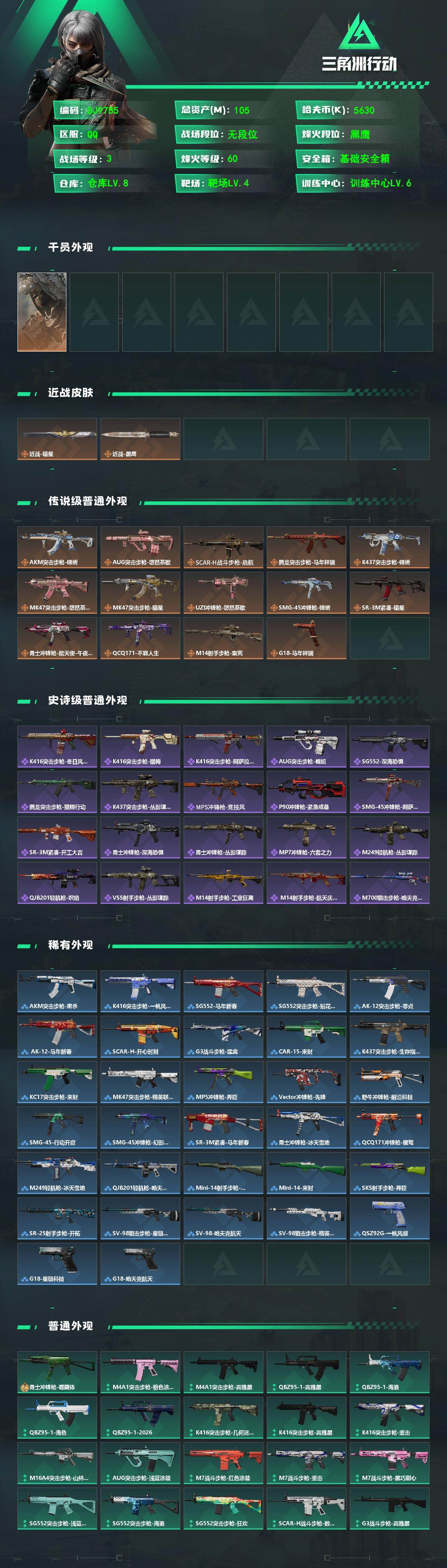 SJZEY494093三角洲行动账号详情图2 SJZEY494093三角洲行动账号详情图2