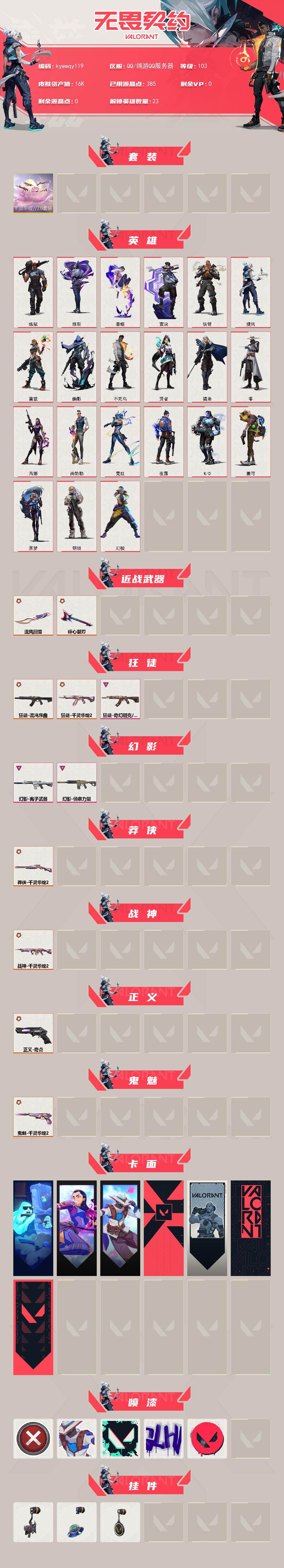 WWQLX429826无畏契约账号详情图2