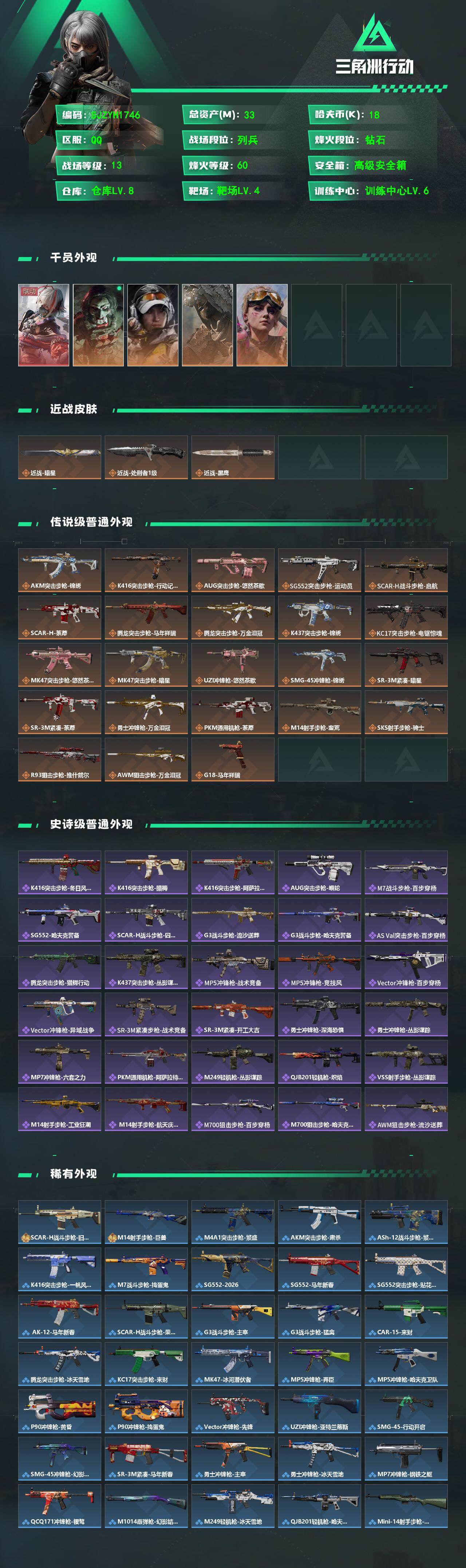 SJZEY494734三角洲行动账号详情图2