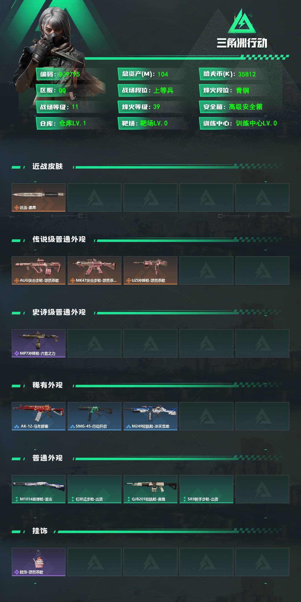 SJZEY494697三角洲行动账号详情图2