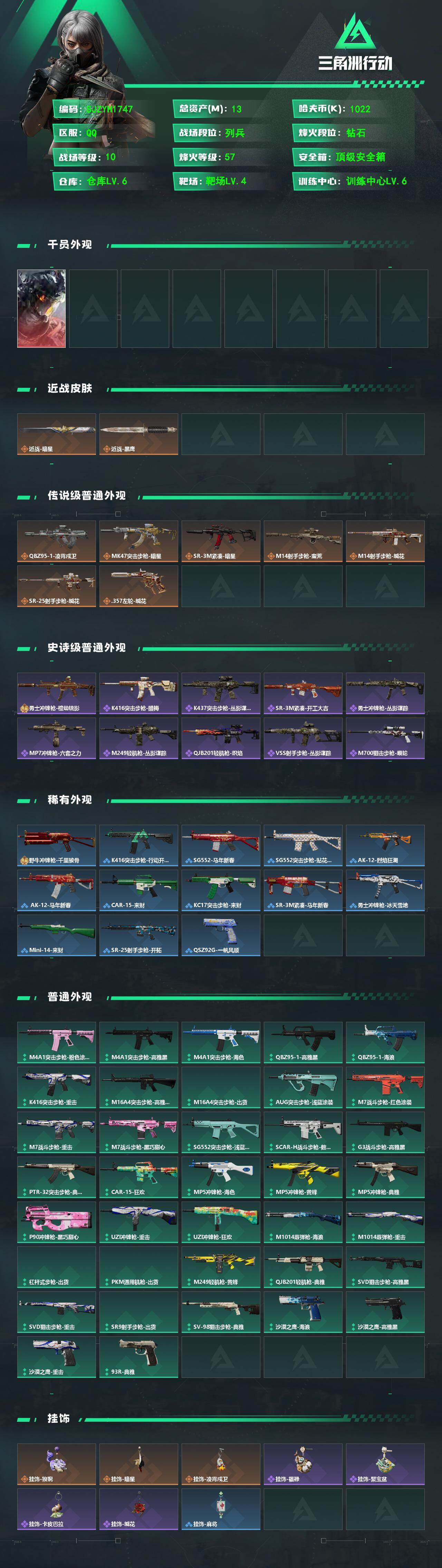 SJZEY494735三角洲行动账号详情图2