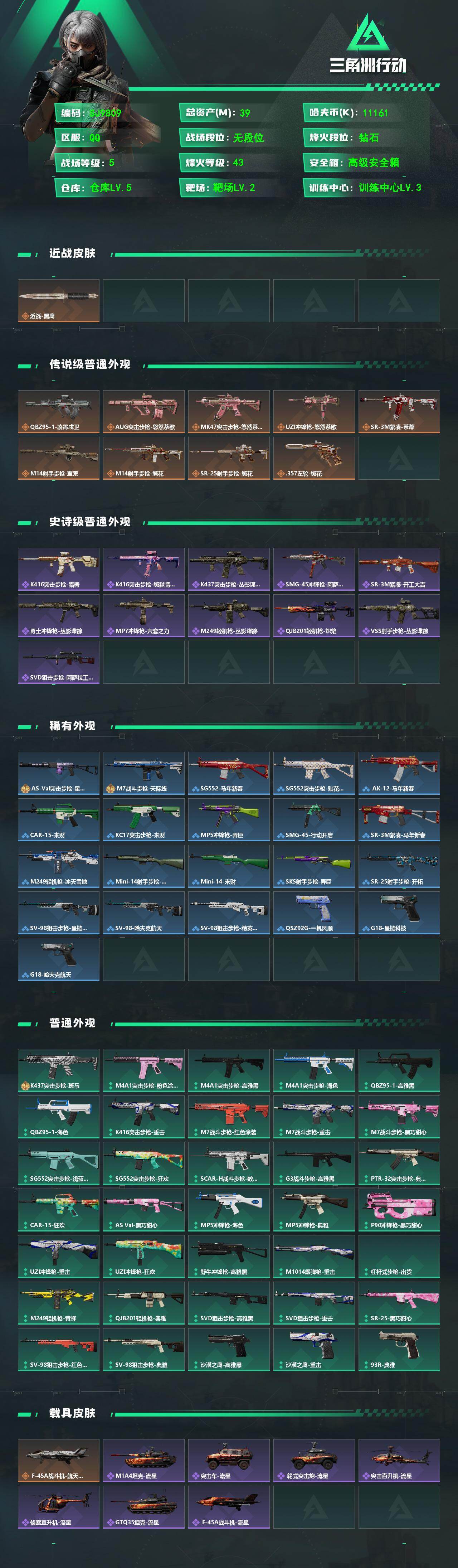 SJZEY494704三角洲行动账号详情图2