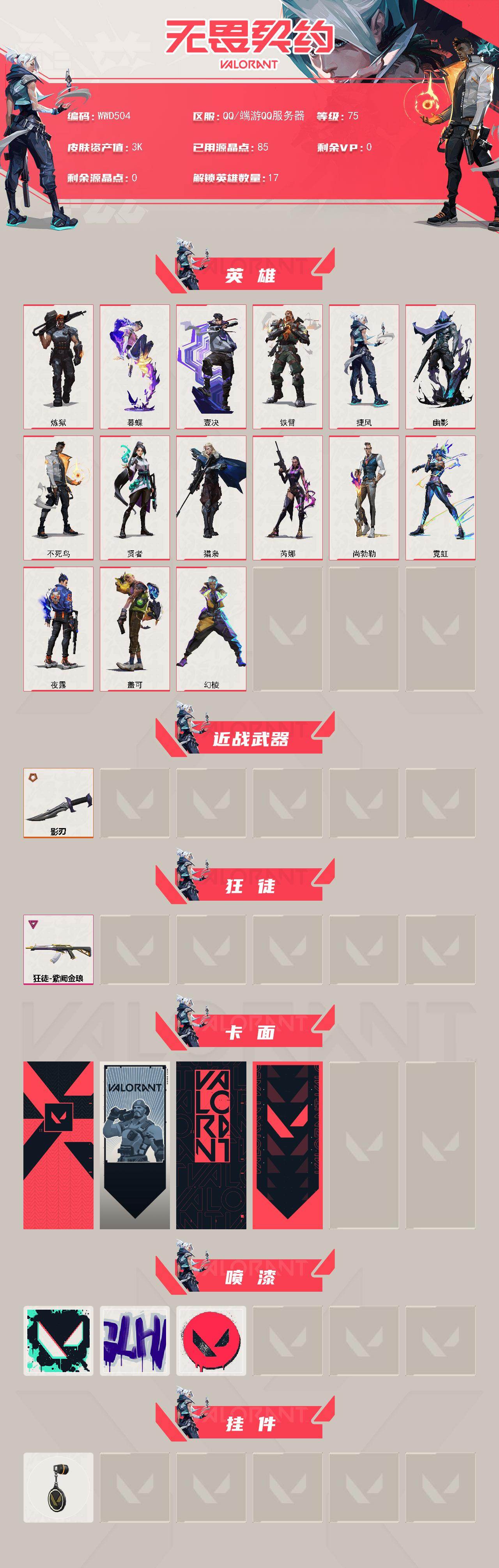 WWQEY429899无畏契约账号详情图2