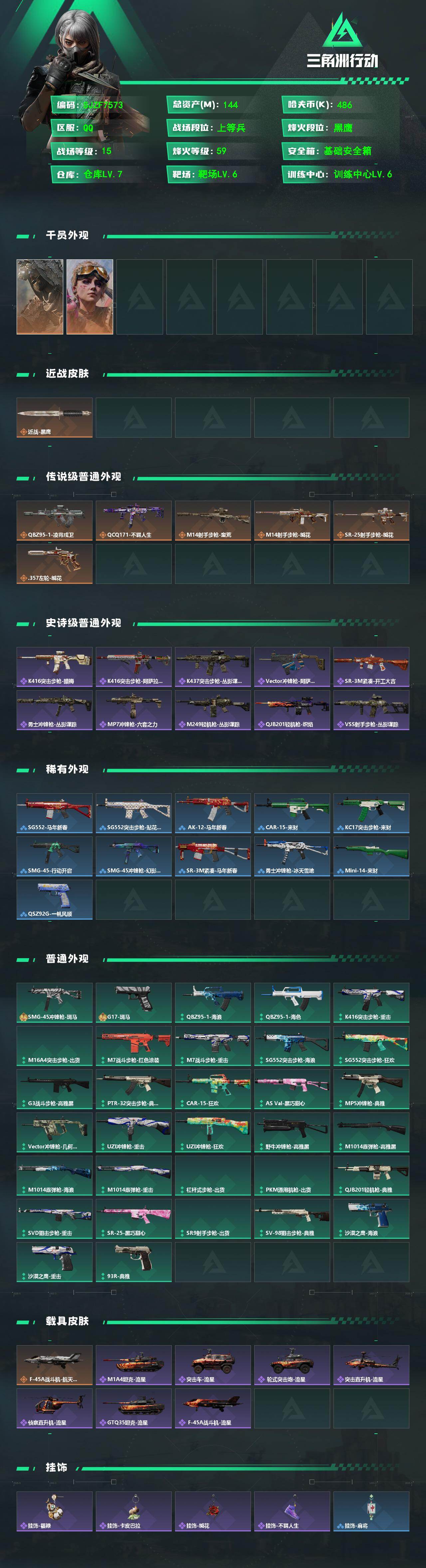 SJZEY494125三角洲行动账号详情图2