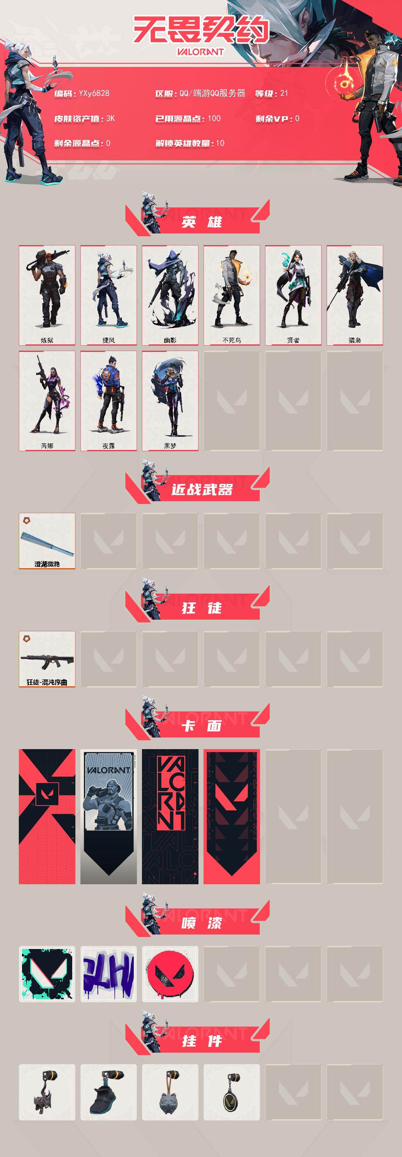 WWQLX431048无畏契约账号详情图2