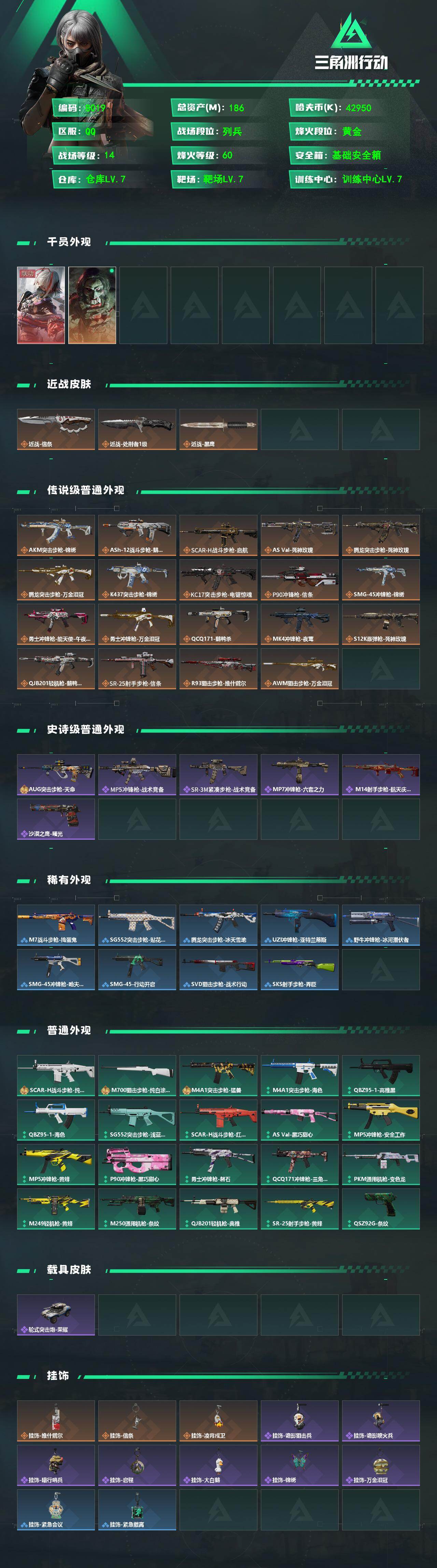 SJZCMW4102308三角洲行动账号详情图2