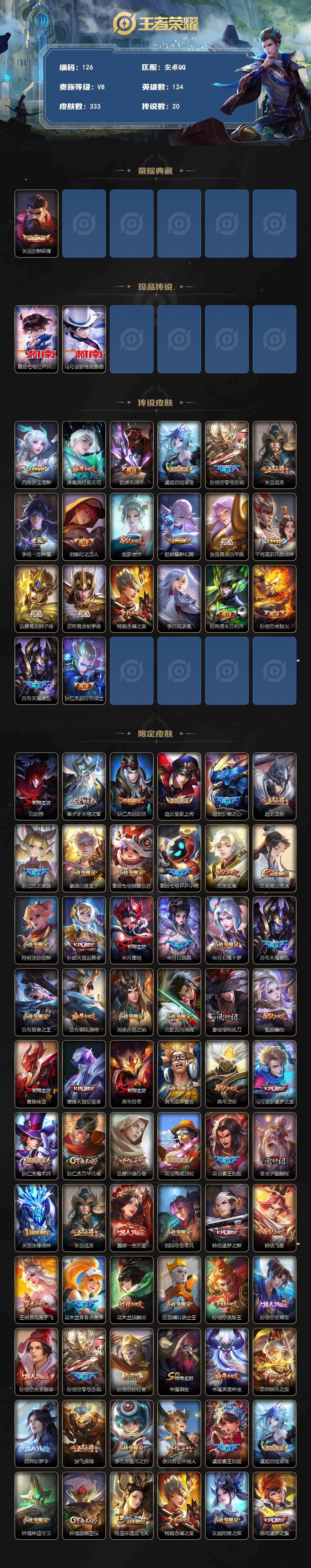 WZQYYX4293767王者荣耀账号详情图2 WZQYYX4293767王者荣耀账号详情图2