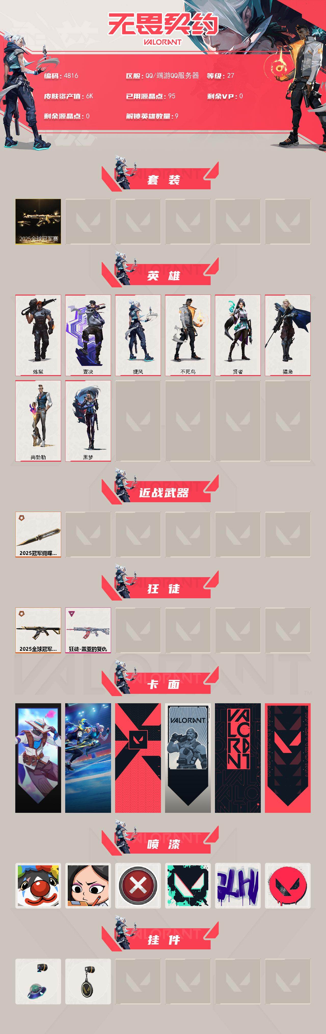 WWQXL430158无畏契约账号详情图2